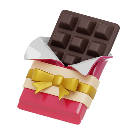 Valentine Chocolate Bar  3D Icon
