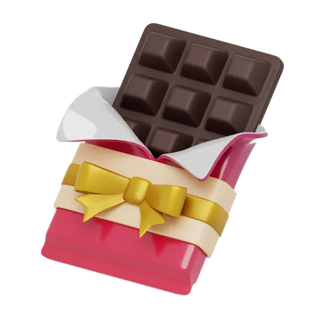 Valentine Chocolate Bar  3D Icon