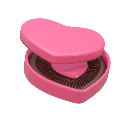 Valentine chocolate box  3D Illustration