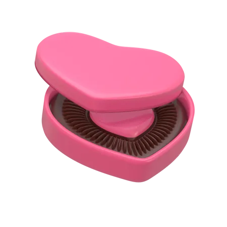 Love Choco Icon 3 D Render 3D Illustration