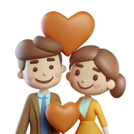 Valentine Couple  3D Icon