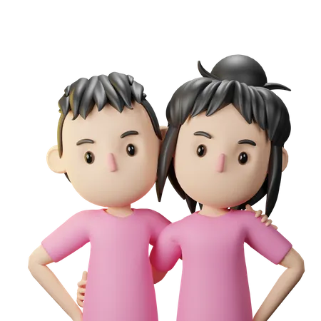 Valentine Couple  3D Icon