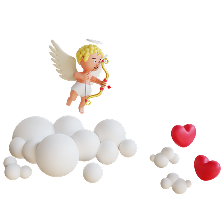 Valentine Cupid  3D Icon