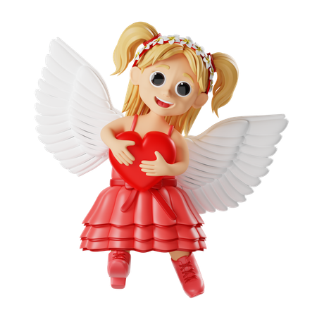 Valentine Cupids Love Character  3D Illustration