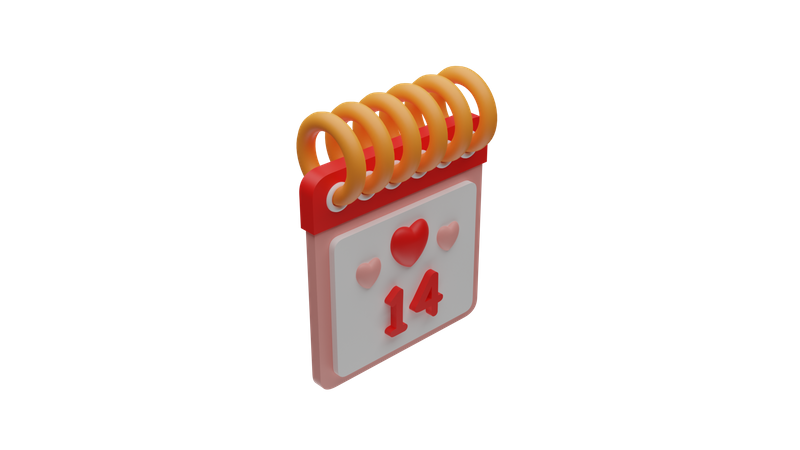 Valentine date 3D Icon