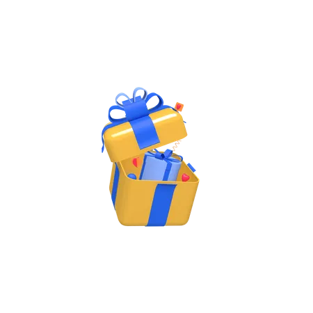 Valentine day box  3D Icon