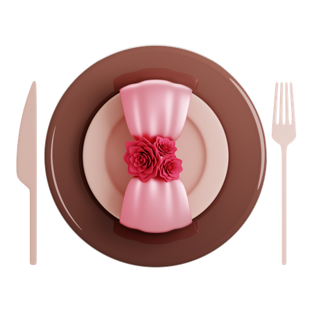 Valentine Dinner  3D Icon