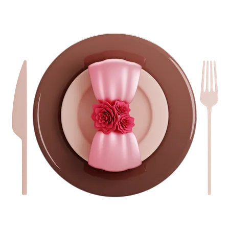 Valentine Dinner  3D Icon