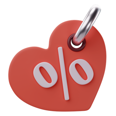Valentine Discount  3D Icon