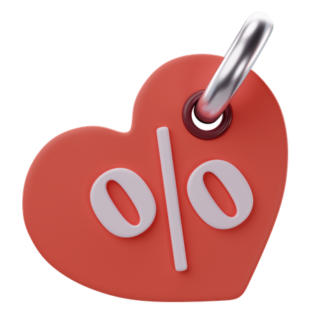 Valentine Discount  3D Icon