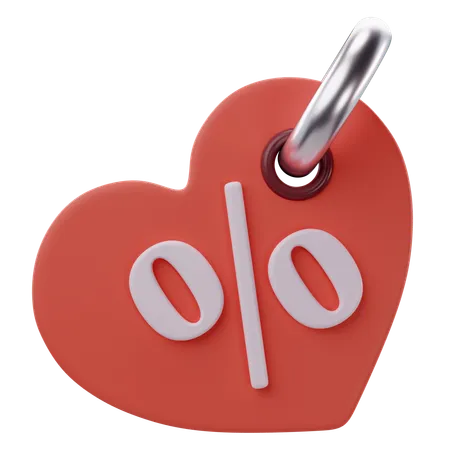 Valentine Discount  3D Icon