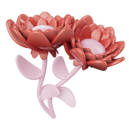 Valentine Flowers  3D Icon