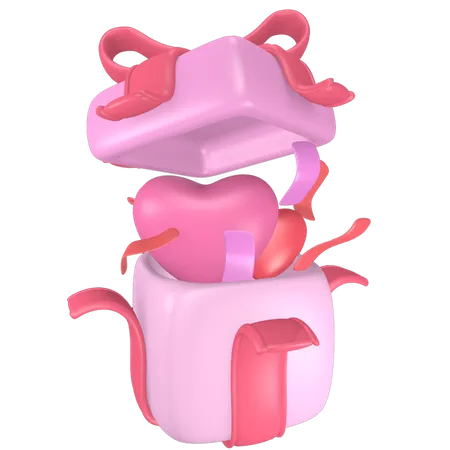 Valentine Gift  3D Illustration