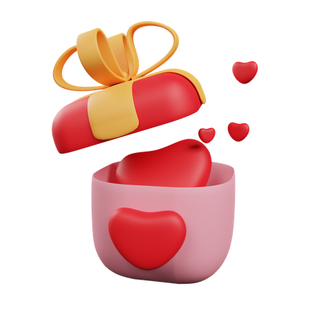 Valentine Gift  3D Illustration