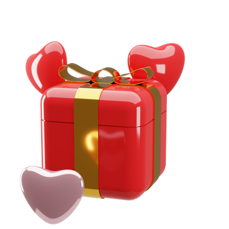 Valentine Gift  3D Illustration