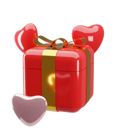 Valentine Gift  3D Illustration