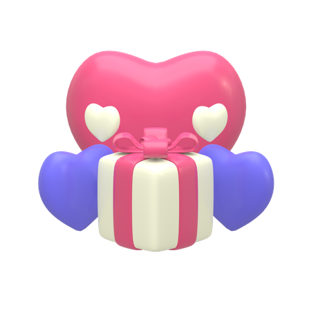 Valentine Gift  3D Illustration