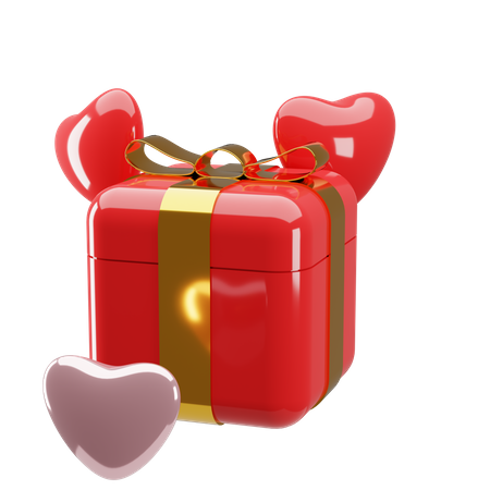 Valentine Gift 3D Illustration