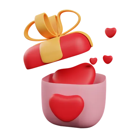 Valentine Gift 3D Illustration