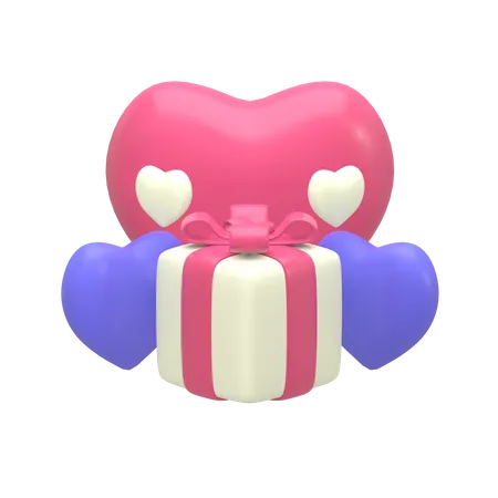 Love Gift Icon 3 D Render 3D Illustration