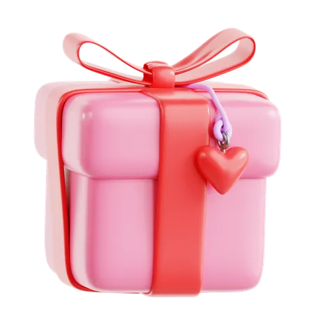 Valentine Gift Box  3D Icon