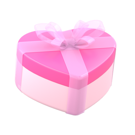 Valentine Gift Box  3D Icon
