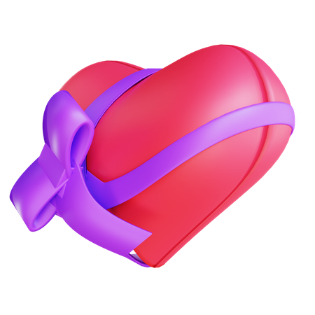 Valentine gift box  3D Illustration