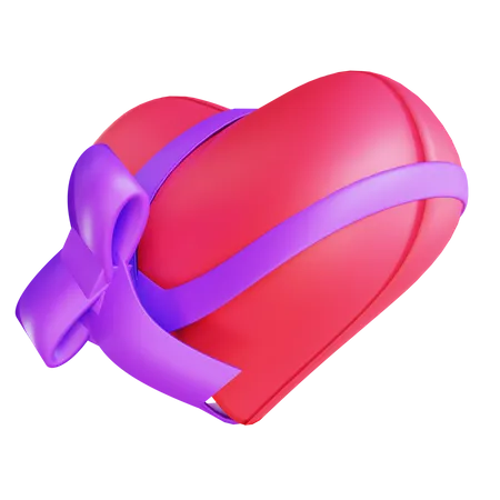 Valentine gift box  3D Illustration