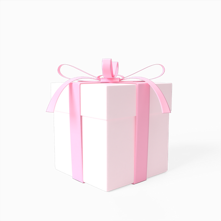 Valentine Gift Box  3D Illustration