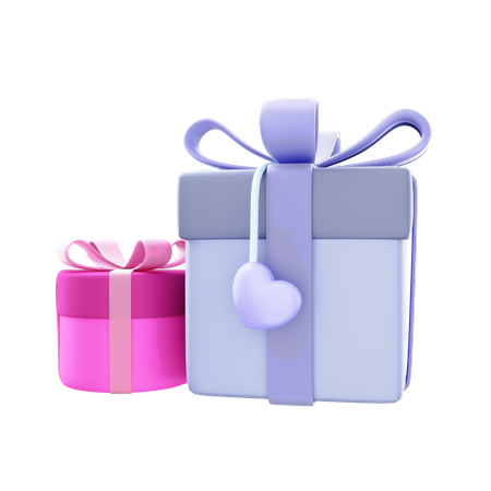 Valentine Gift Box 3D Illustration