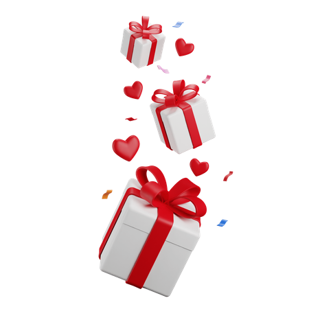 Valentine Gift Boxs  3D Icon