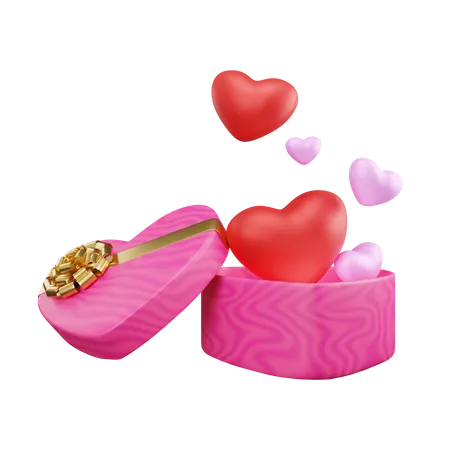 Valentine Gifts 3D Illustration