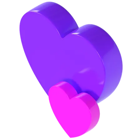 Valentine Hearts  3D Illustration