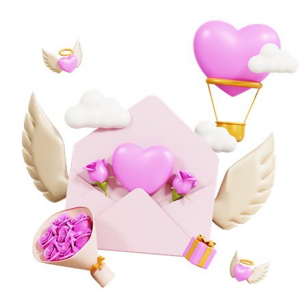 Valentine Invitation  3D Icon