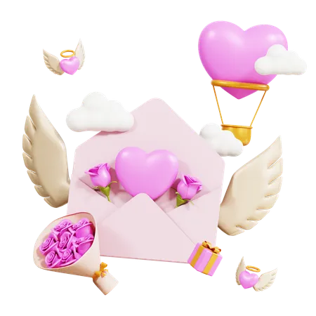 Valentine Invitation  3D Icon