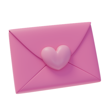 Valentine Letter  3D Icon