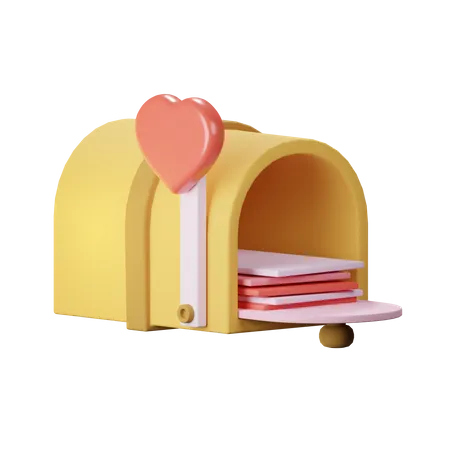 Valentine Letter  3D Icon