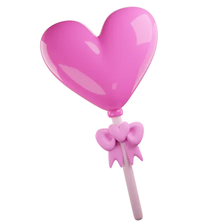 Valentine Lollipop  3D Icon