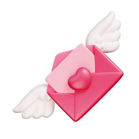 Valentine Love Letter  3D Icon