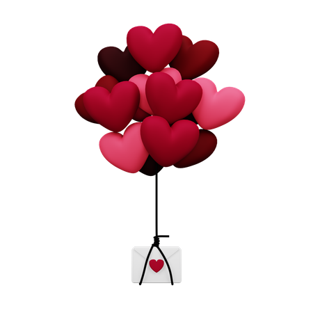 Valentine love letter  3D Icon