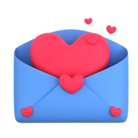 Valentine Mail  3D Icon