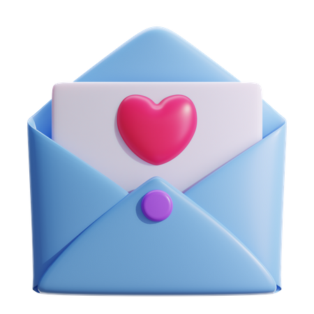 Valentine Mail  3D Icon