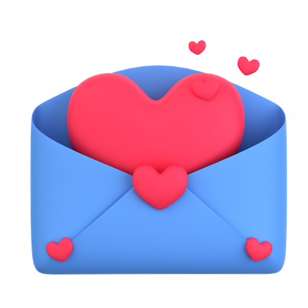 Valentine Mail  3D Icon