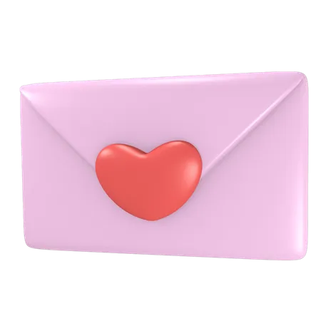 3 D Render Icon Valentines Day Pink Object 3D Illustration