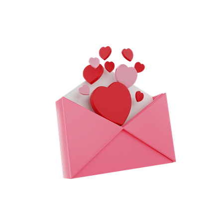 Valentine Mail  3D Icon