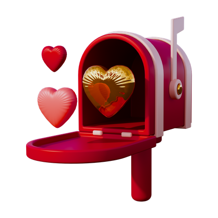 Valentine Mailbox  3D Icon