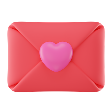 Valentine Message  3D Icon