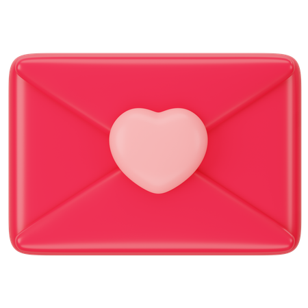 Valentine Message  3D Icon