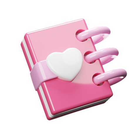 Valentine Notebook  3D Icon