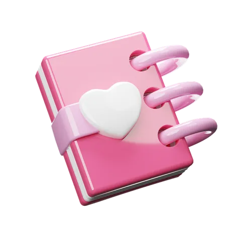 Valentine Notebook  3D Icon